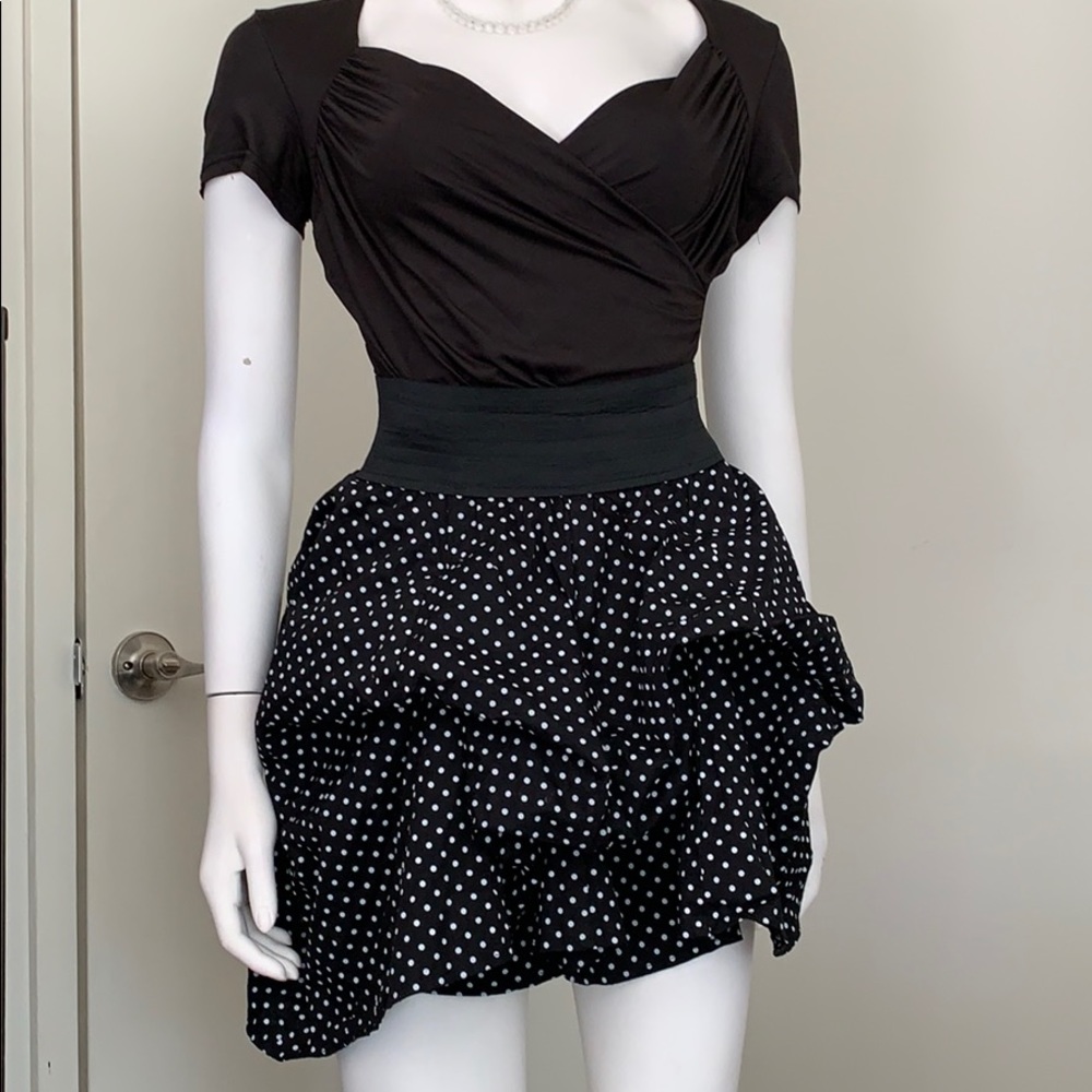 Polka Dot Mini Skirt